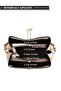 PU Leather Handbag Large Capacity Shoulder Bag for Women Beige - 5