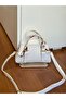 Mini Size Women's Hand and Shoulder Bag with Scarf Detail - 5
