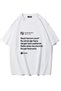 Unisex Oversized T-Shirt Şebnem Written Printed Black / White