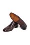 Brown Lace-Up Genuine Leather Men's Shoes - 3