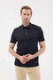 Polo Collar 100% Mercerized Cotton Men's T-Shirt - 3