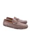 Mink Color Laceless Genuine Leather Suede Men's Shoes