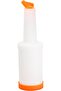 Reserve & Serve Bottle 1L Orange Professional Bar Juice Dispenser Pour Spout Bartender - 2