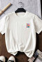 Yes You Can Designed 100% Cotton Half Oversize White T-Shirt - 2