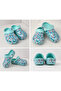 Girl's Mint Green Printed Closed-Toe Slipper Sandals - 2