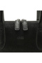 Malibu Women’s Genuine Leather Structured Handbag with Double Top Handles, Zip Closure and Detachable Shoulder Strap Rings – Black - 3