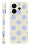 Xiaomi Redmi Note 14 Blue Polka Dot Protect Slim Glossy Full Print Camera Protected Phone Case