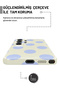 Samsung S25 Ultra Blue Polka Dot Protect Slim Glossy Full Cover Print Camera Protected Phone Case - 3