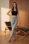 My Fashion Belted High Waist Straight Leg Crepe Trousers - 5