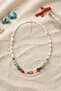 Colorful Fish Colorful Broken Stone Sea Shell Necklace - 2