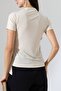 Women's Sandy Buckle Draped Blouse - 8