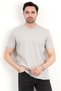 Men's Crew Neck Signature Printed T-Shirt Stone - 2912-1
