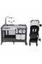 حزمة EZ Rest Playard Twinkle Little Forest مع عربة أطفال قابلة للطي ثلاثية الأقسام بلون الحصى 2 في 1 - 7