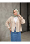 Roba Gathered Sleeve Elastic Tunic-Beige