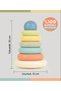 Educational colorful ring stacking 7-piece hand-eye coordination supportive intelligence development toy - 4