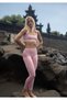 U-Neck Thick Strap Seamless Sports Bustier - 7
