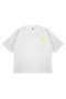 Unisex Women's Men's Synaworld Written Logo Front Printed Oversize Thick Fabric Relaxed Cut Cotton T-Shirt - 3