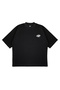 Unisex Women's Men's Synaworld Written Logo Front Printed Oversize Thick Fabric Relaxed Cut Cotton T-Shirt - 3