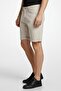 Men Solid Cuffed Hem Chino Shorts, Dark Beige - 3