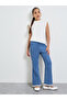 Teen Girls Flared Jeans with Lace Hem - 2