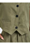 Olive Sleeveless Waistcoat and Skirt Co-Ord Set - 3