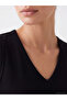 Black V-Neck Women's Ribbed Tank Top - 3