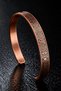 Men's and Women's 100% Pure Copper Bracelet with Prayer Inside – Seal of Solomon, Nas Felak, and Name Azam – Adjustable - 2