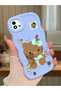 Realme C11 2021 Compatible Case Camera Protector Blue Silicone Couple Phone Case Kitty Pattern
