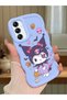 Samsung Galaxy A14 Compatible Case Camera Protector Blue Silicone Couple Phone Case Cartoon Pattern