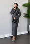Belt Detailed Long Knitwear Dress 130 cm - 4