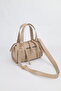 Women's Mink Midi Size Crossbody Hand and Shoulder Bag with Pockets Emma - 4