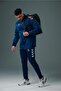 Line Raincoat Navy Blue-Orange - 7