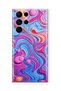 Samsung Galaxy S23 Ultra Compatible Printed Transparent Phone Case |   Collection: Colorwave Flux