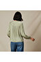 Regular Fit Viscose Top with Ruffle Trim - 4
