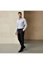 Men Slim Fit Spread Collar Textured Long Sleeve Shirt - 2