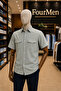 Men's White Short Sleeve Shirt 100% Cotton Double Pockets Casual Summer Comfortable Fit - 2