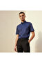 Men Slim Fit Collared Short Sleeve Shirt