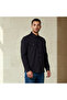 Men Regular Fit Collared Long Sleeves Denim Shirt