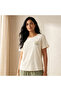 Pyjama Set Floral Print T-shirt & Trousers Viscose - 3