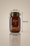 Amber Glass Jar with Locking Lid 1500 ml |   Airtight Silicone Sealed Storage Jar - 3