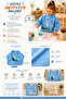 Kindergarten Activity Apron 3-5 Years Waterproof Long Sleeve Paint Apron Stain Resistant with Pockets Nursery Montessori and Painting Activity Apron - 6