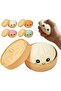 2 PCS Mystery Squishy Dumpling Box, Dumpling Squishies Handmade Pressure Relief Balls, Easter Basket Stuffers, Dumplings Squishy for Stress Relief MIX COLOR