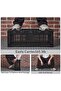 Set of 2 Sturdy Foldable Storage Crates (60x40x22 cm) – Large Collapsible Baskets for Kitchen, Kids' Room, or Office – Black - 5