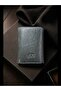 Men's Genuine Leather Card Holder Wallet with Mechanism