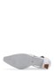 Women's Genuine Leather White Heeled Shoes - 4