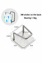 حامل معدني لاصق مقاوم للصدأ، حامل إسفنجي، حامل لوح تقطيع، حامل متعدد الأغراض للتعليق على الحائط - 6
