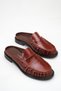 Burgundy Women's Genuine Leather Loafer Slippers Orthopedic Sole Comfortable Stylish Uniqe
