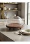 Round Wooden Stand with Ball Base for Cake and Presentation, Natural Wood, 23 cm - 2