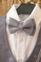 Boys' Gray Vest Suit with Bow Tie Wedding Birthday Eid Circumcision Special Occasion Set 1-12 Years - 4