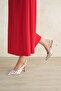 Women's Ovis Pointed Heeled Shoes - Polka Dot-Tan - 4